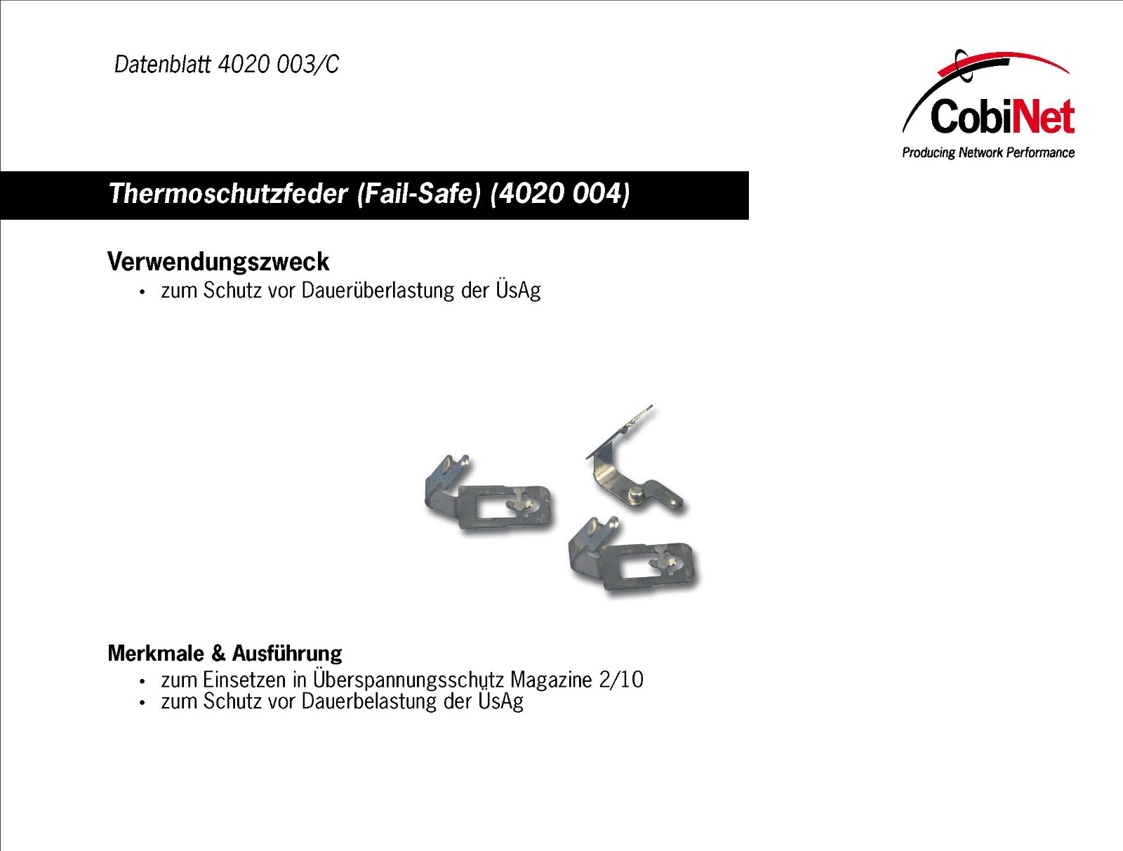 CobiTel模塊系列產品-LSA-保安排-Datenblatt 4020 003_C圖5